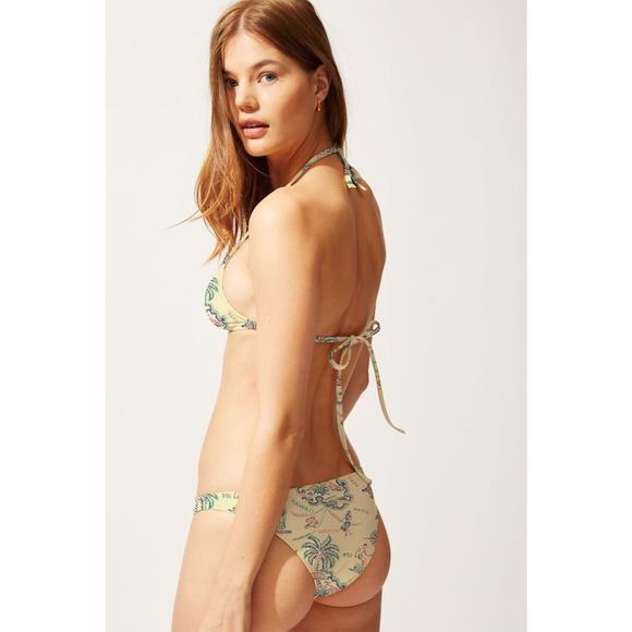 Solid & Striped The Sadie Bikini Bottom - S - Oahu Print - Picture 2 of 4
